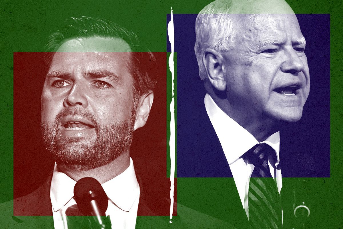 JD Vance and Tim Walz.