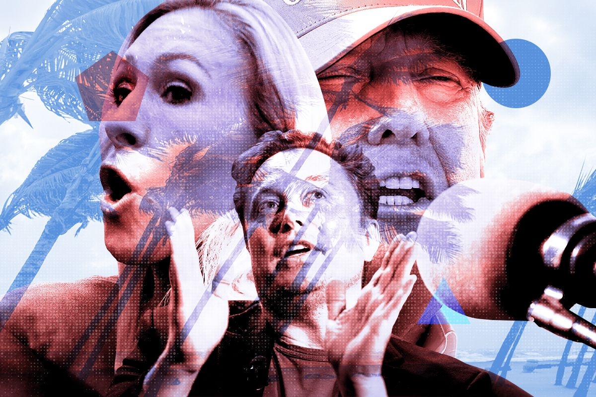 Marjorie Taylor Greene, Donald Trump, and Elon Musk.