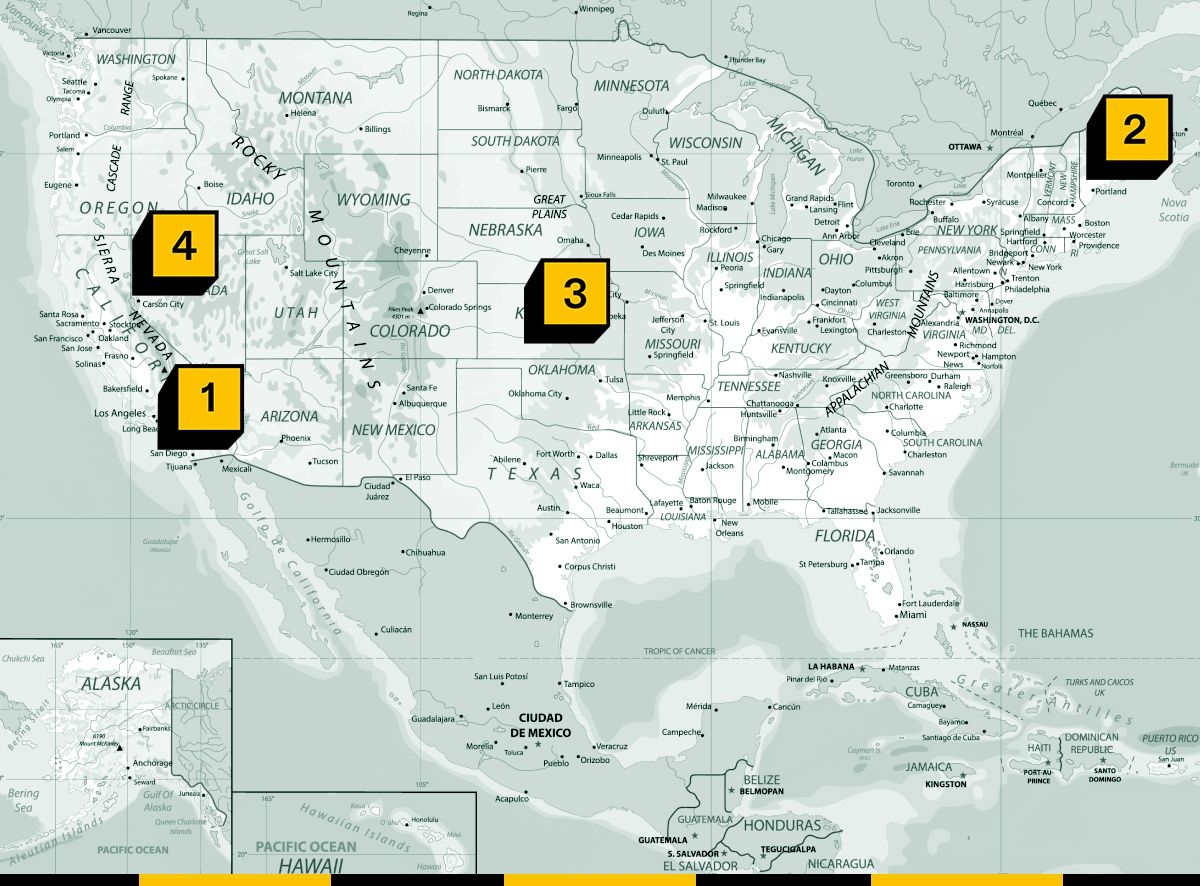 Map of U.S.