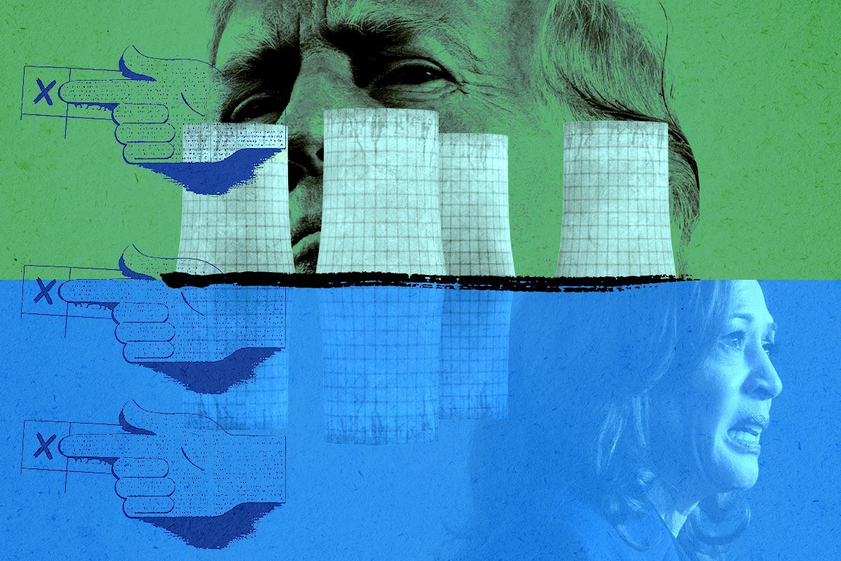 Donald Trump and Kamala Harris.