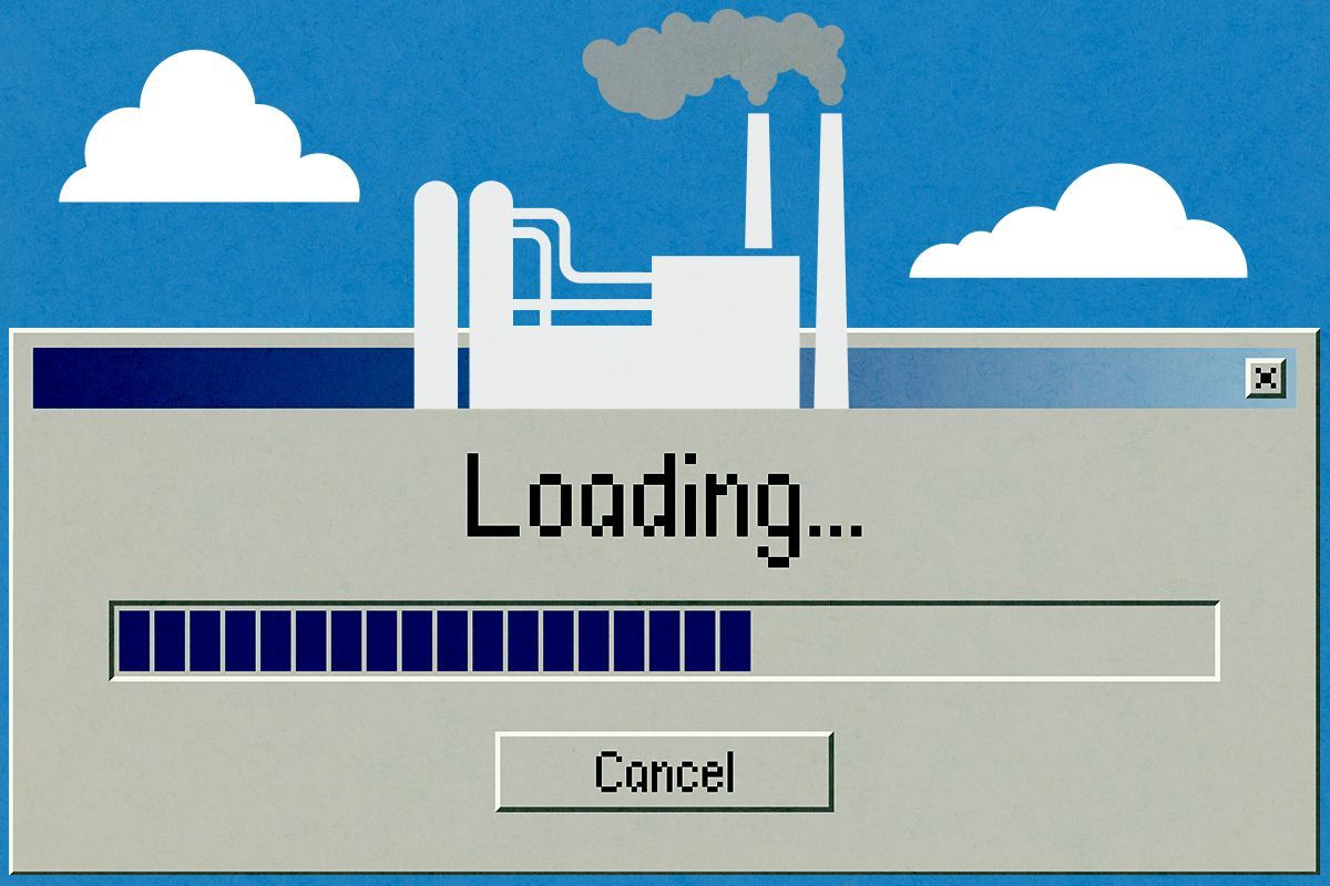 A gas plant and retro loading.