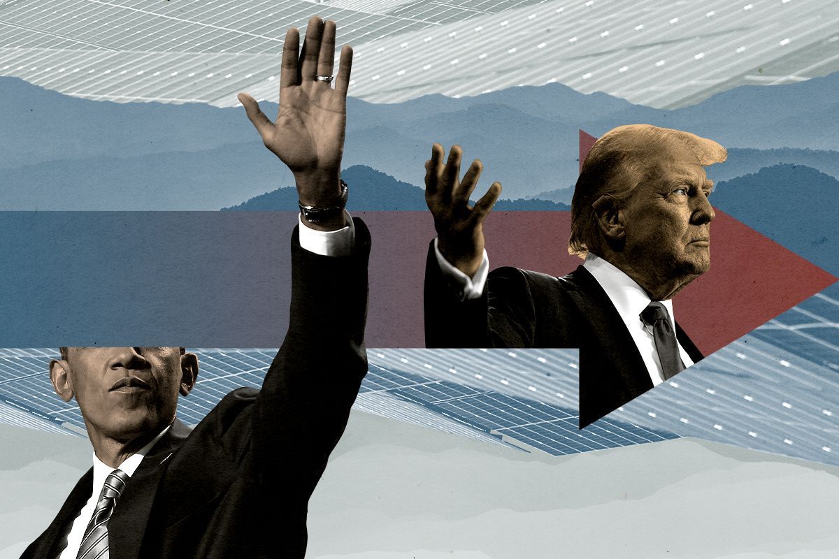 Barack Obama and Donald Trump.