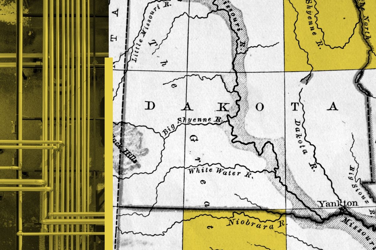 Map of South Dakota for the Summit Carbon Solutions CO2 pipeline.