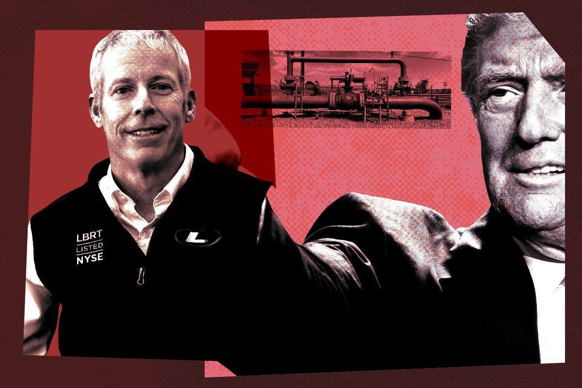 Chris Wright and Donald Trump.