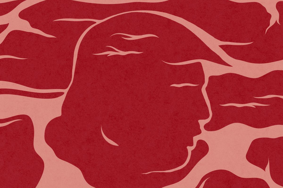 Donald Trump in meat.