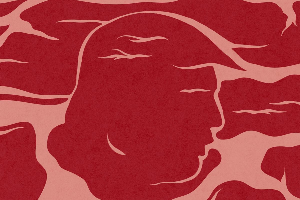 Donald Trump in meat.