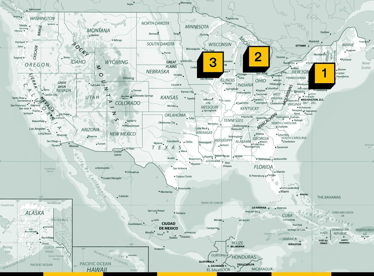 Map of renewable energy conflicts.