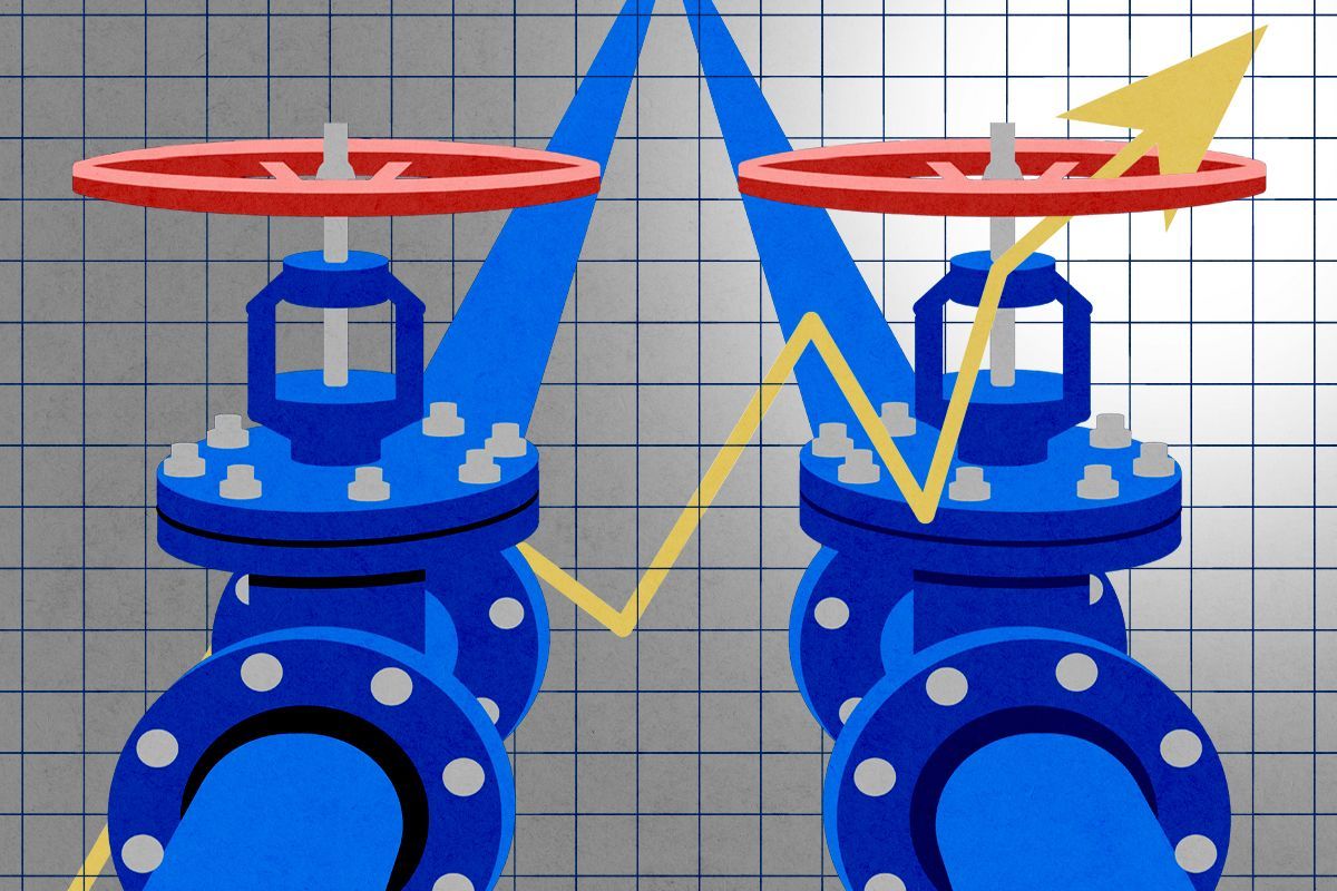 Pipelines and a graph.