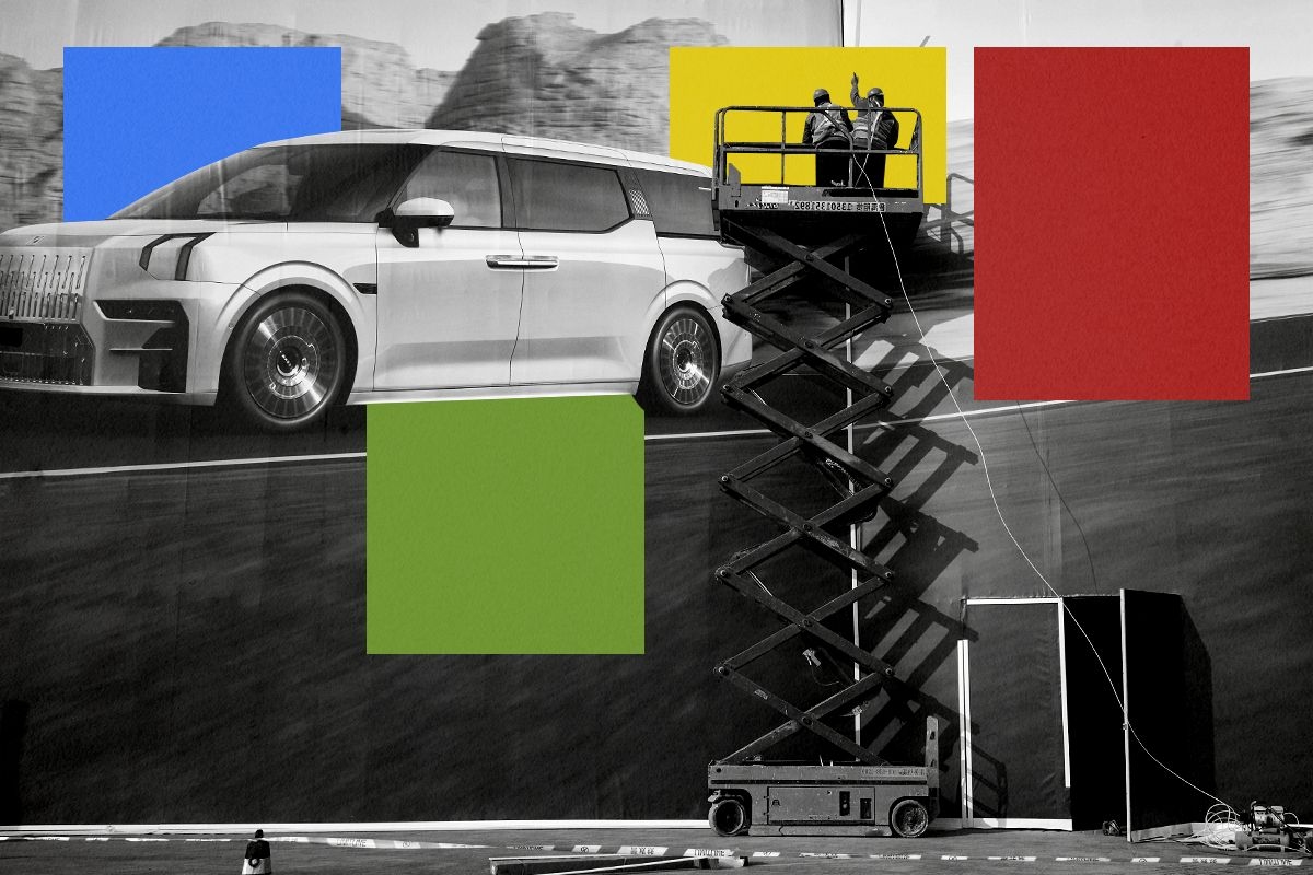 A Chinese EV billboard.