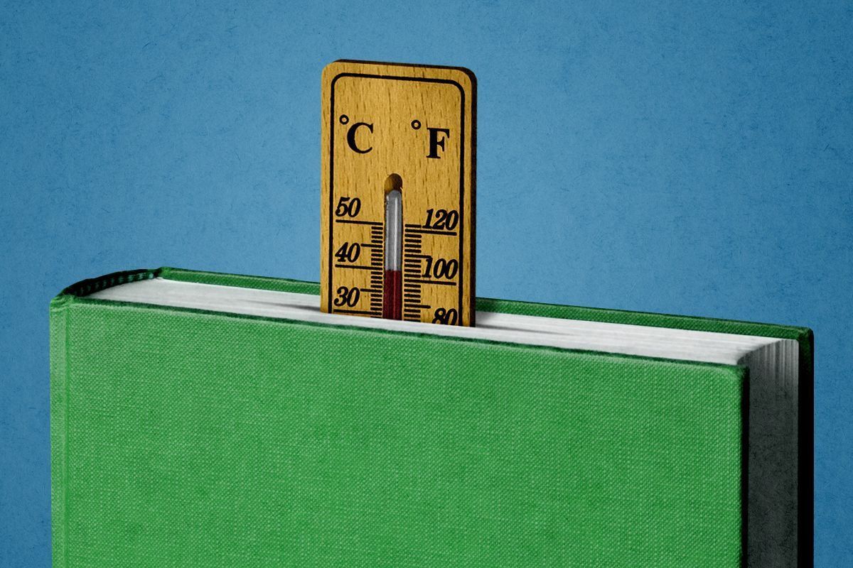 A thermometer bookmark.