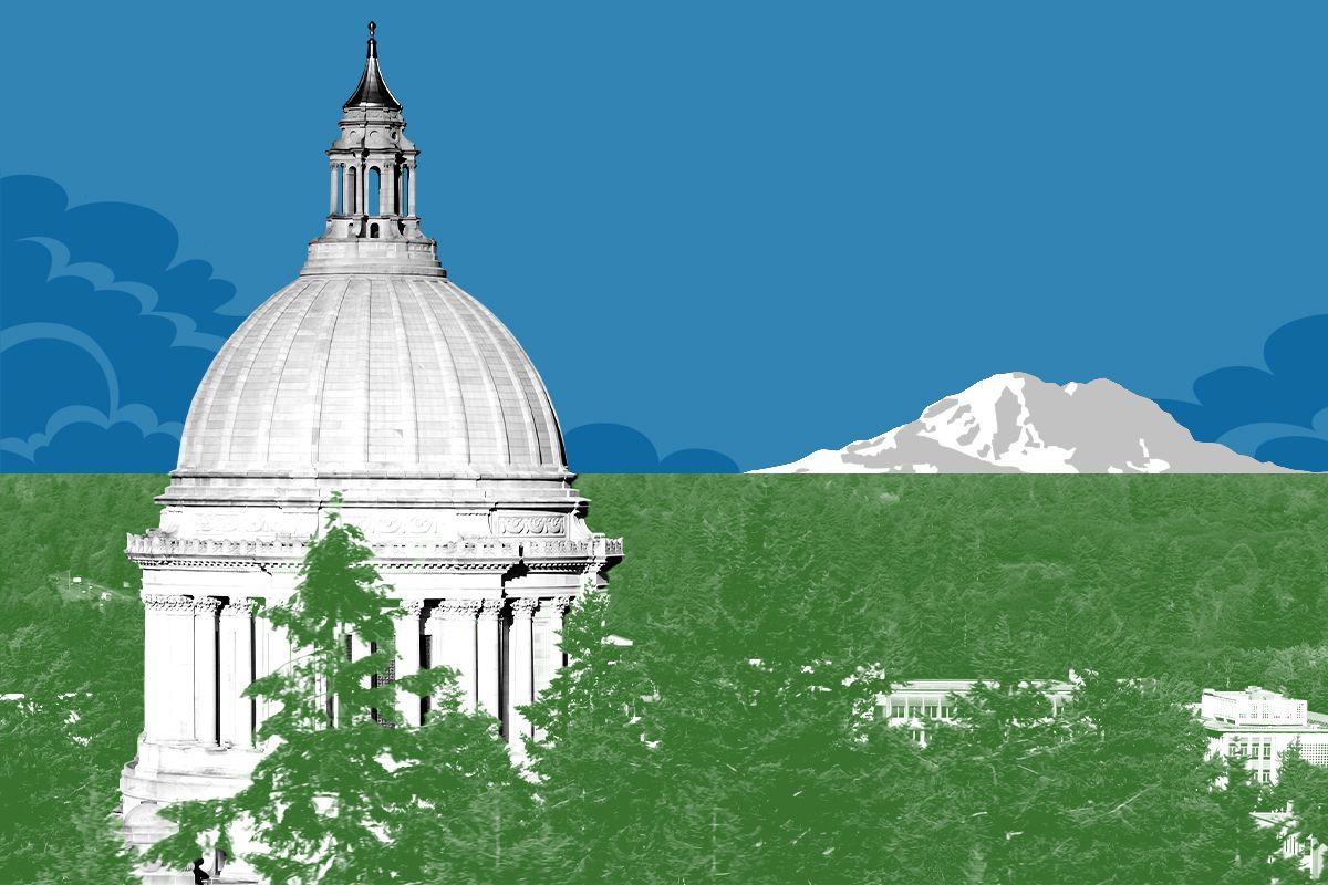 The Washington state capitol.