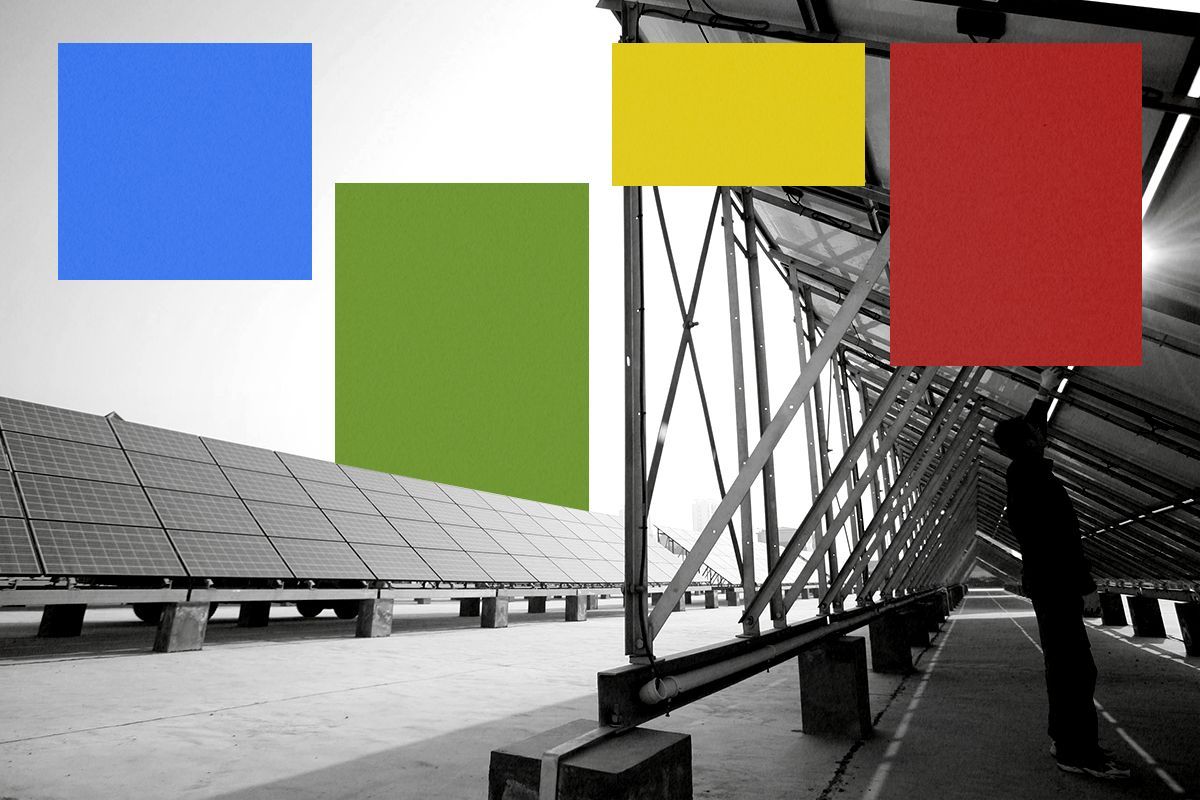 Solar panels in China.