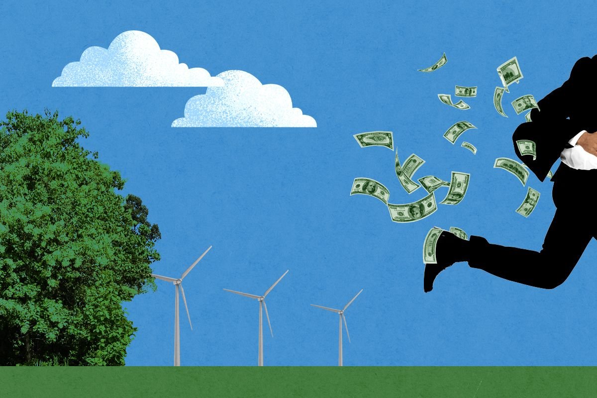 A banker running from ESG.