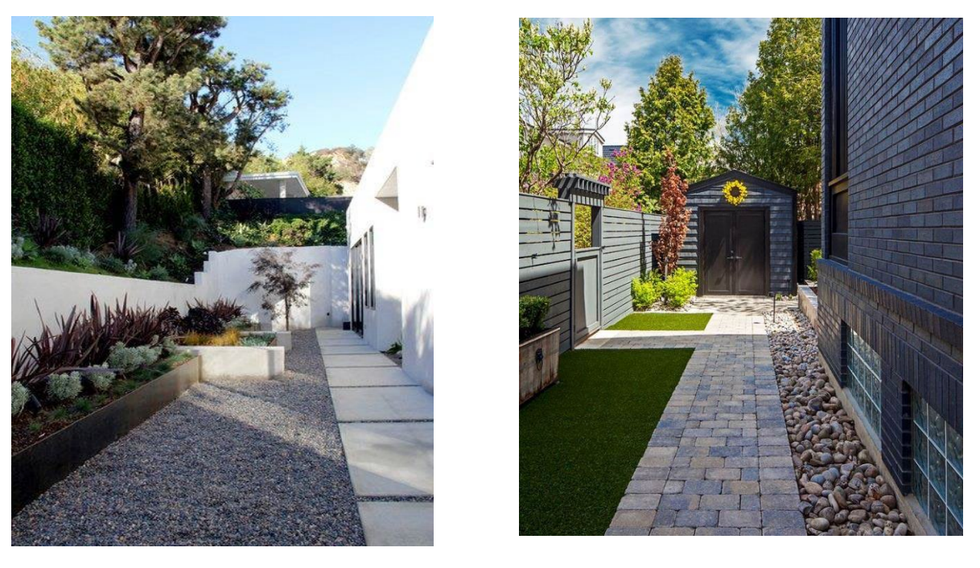 Two examples of fire-safe zone zero.