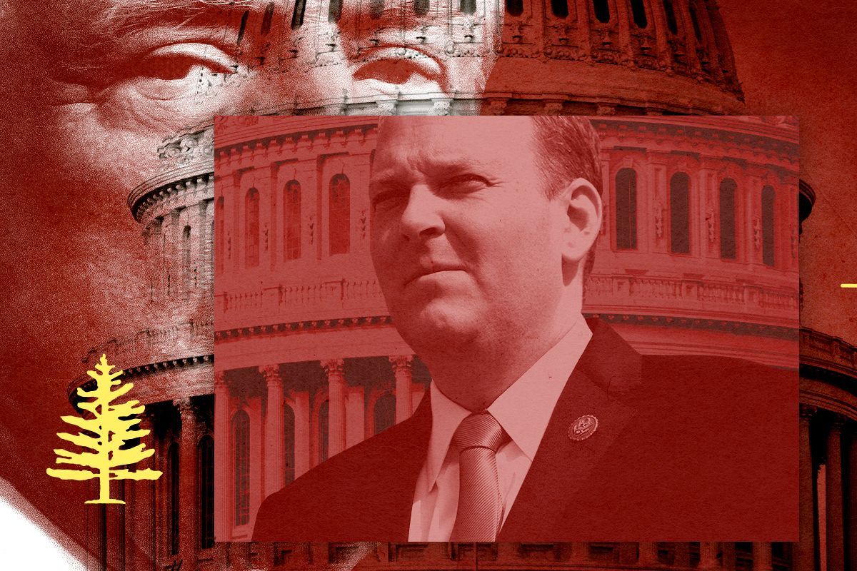 Lee Zeldin and Donald Trump.