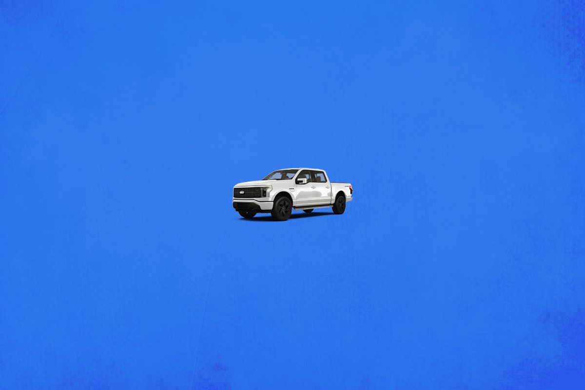 A Ford F-150 Lightning.