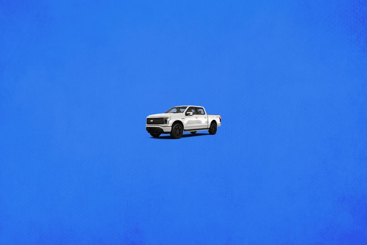 A Ford F-150 Lightning.