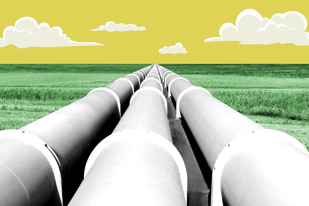 Natural gas pipelines.