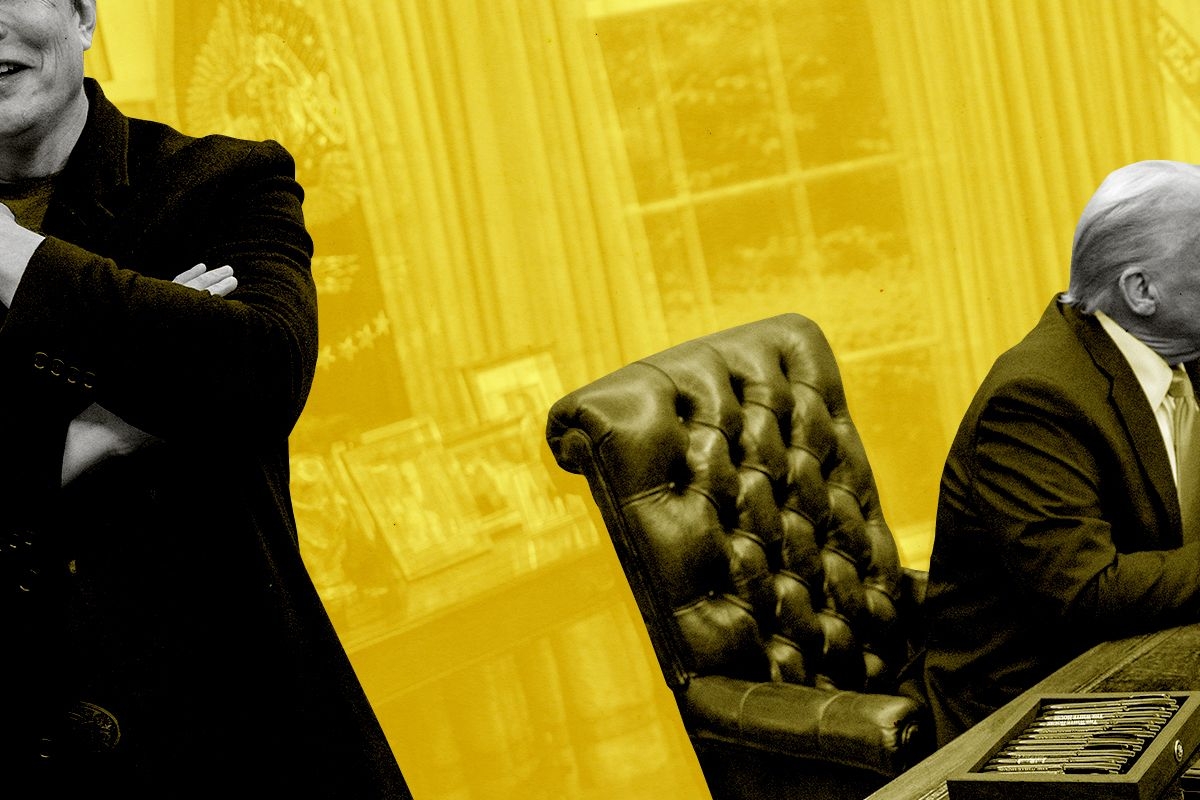 Musk and Trump in the Oval Office.