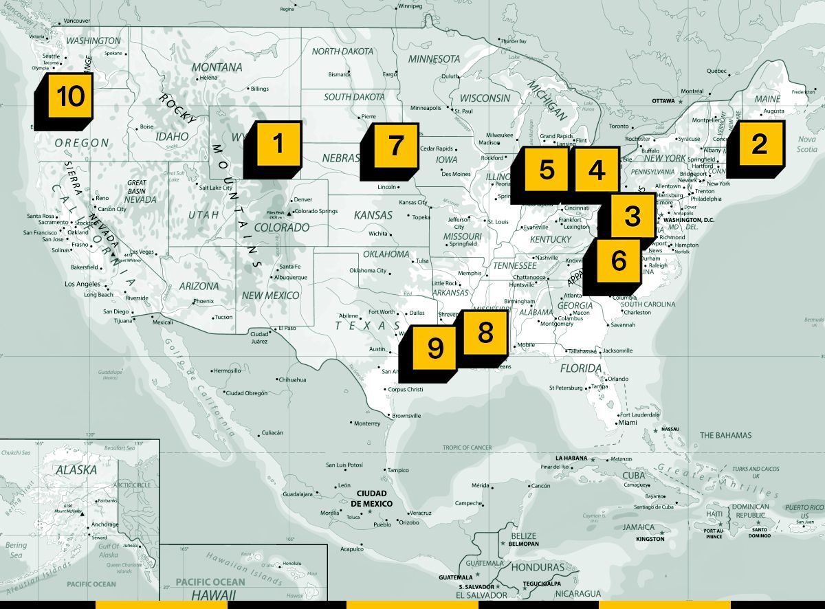 Map of renewable energy conflicts