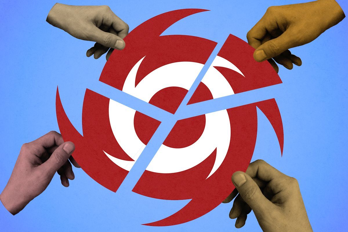 Hurricane pieces being put together.