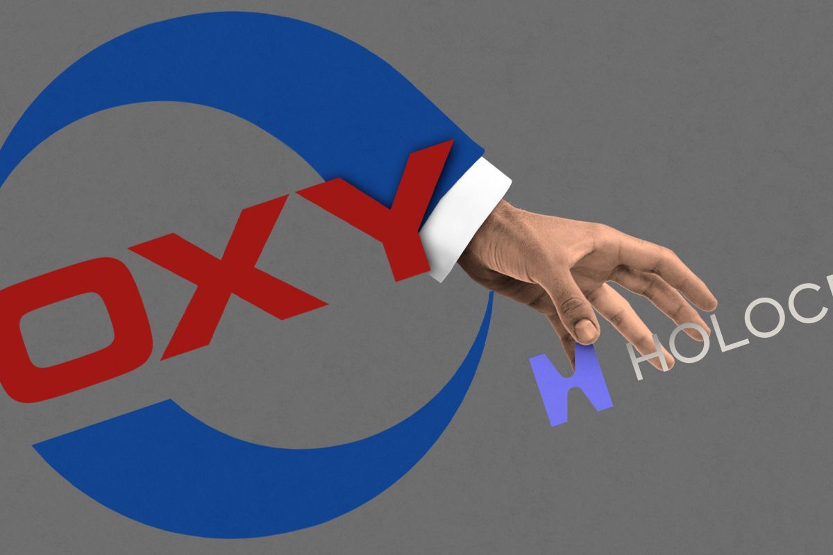 The Oxy logo grabbing Holocene.