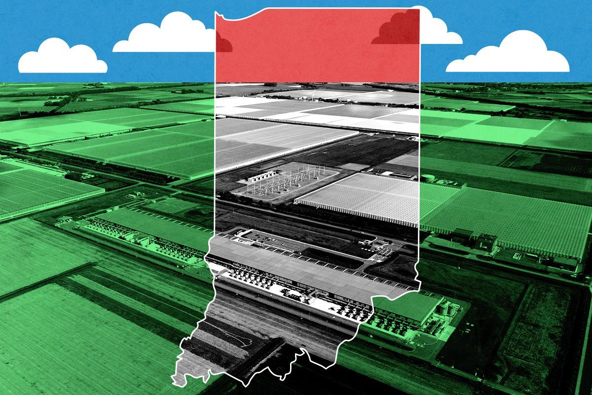 Indiana and a data center.