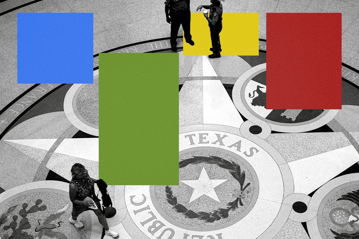 The rotunda of the Texas statehouse.