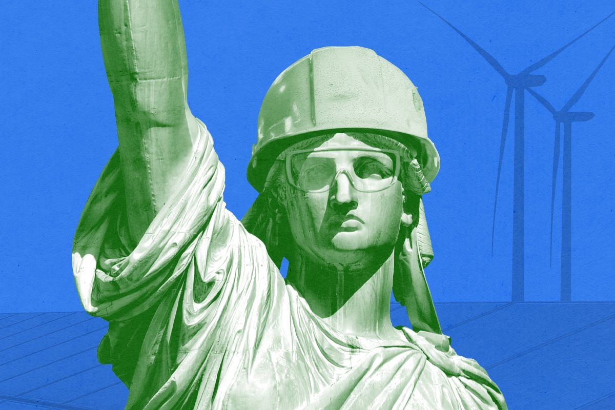 The Statue of Liberty.