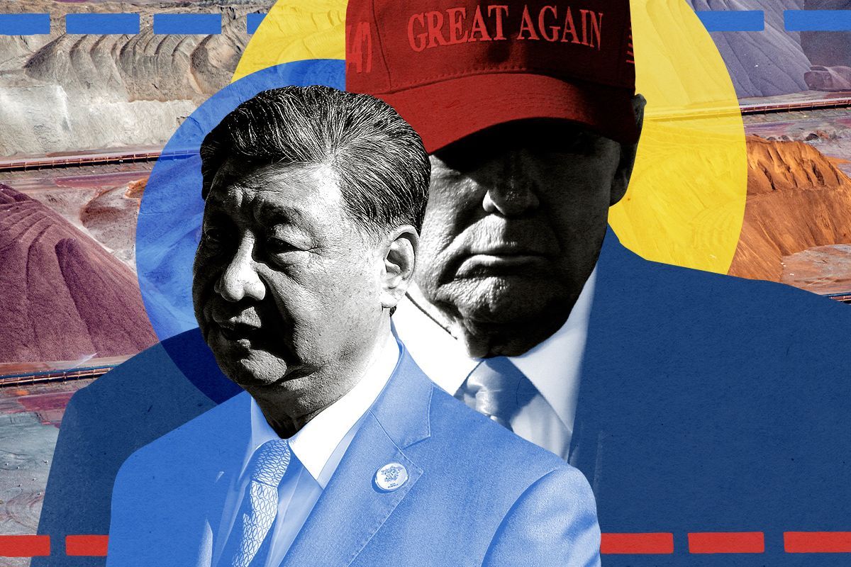 Xi Jinping and Donald Trump.