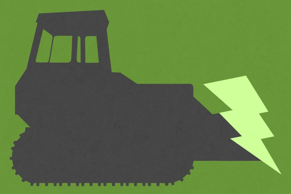An EV bulldozer.