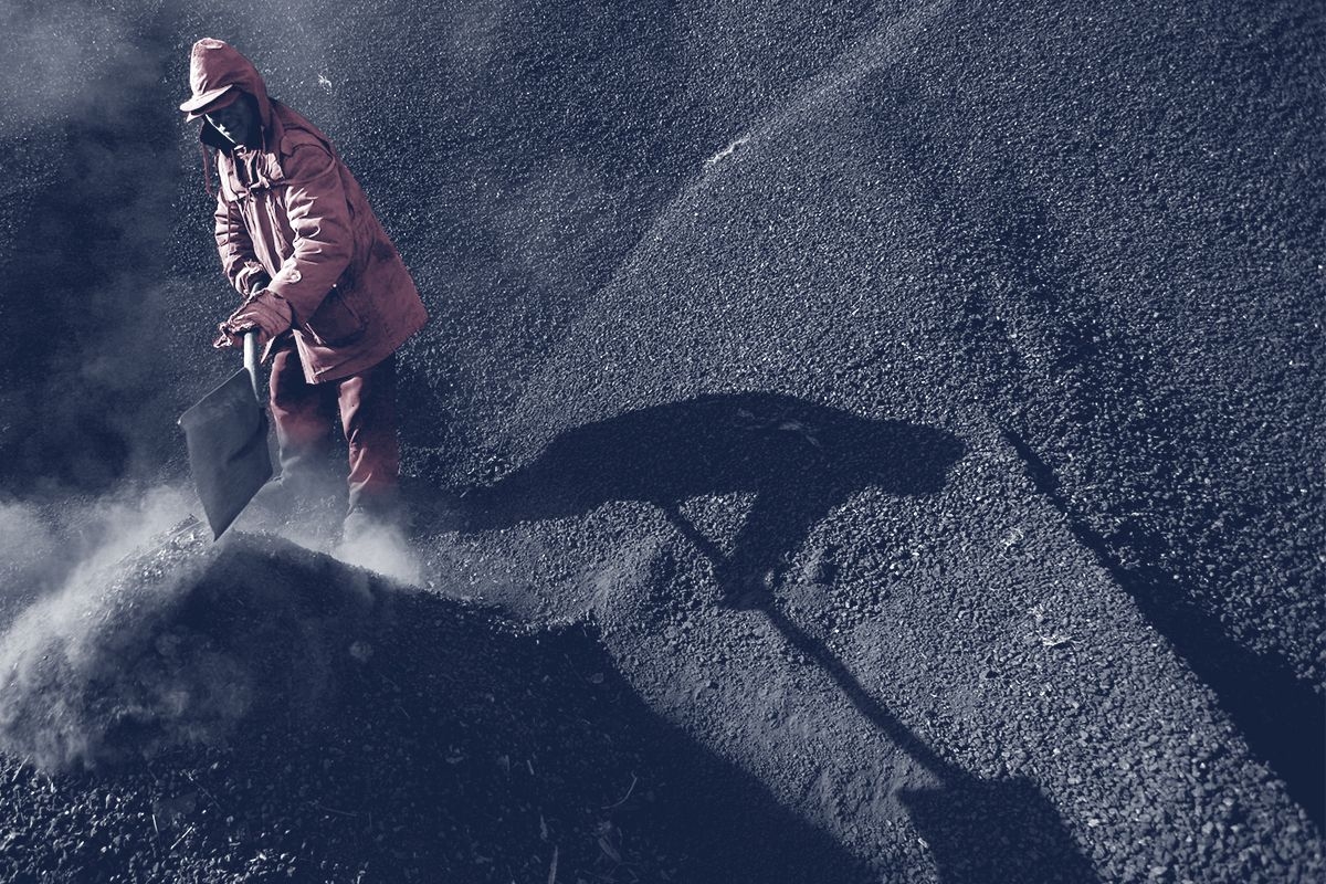 A Chinese coal worker.