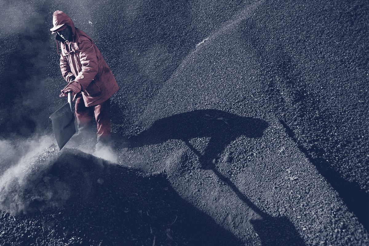 A Chinese coal worker.