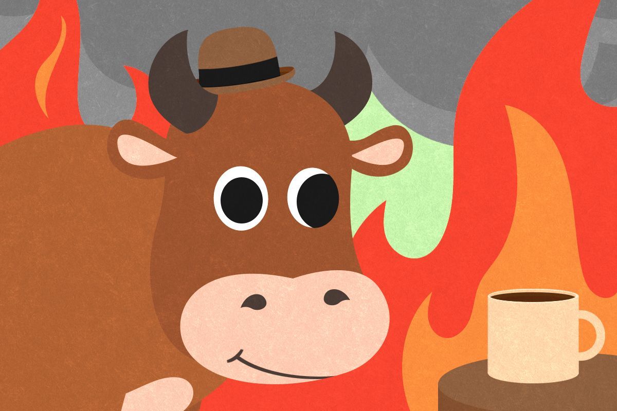 A This Is Fine bull.