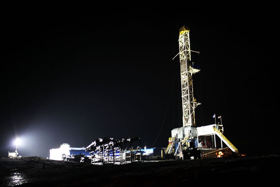 A fracking site in the Marcellus Shale.