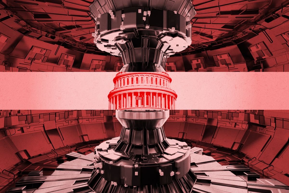 A tokamak and the Capitol.