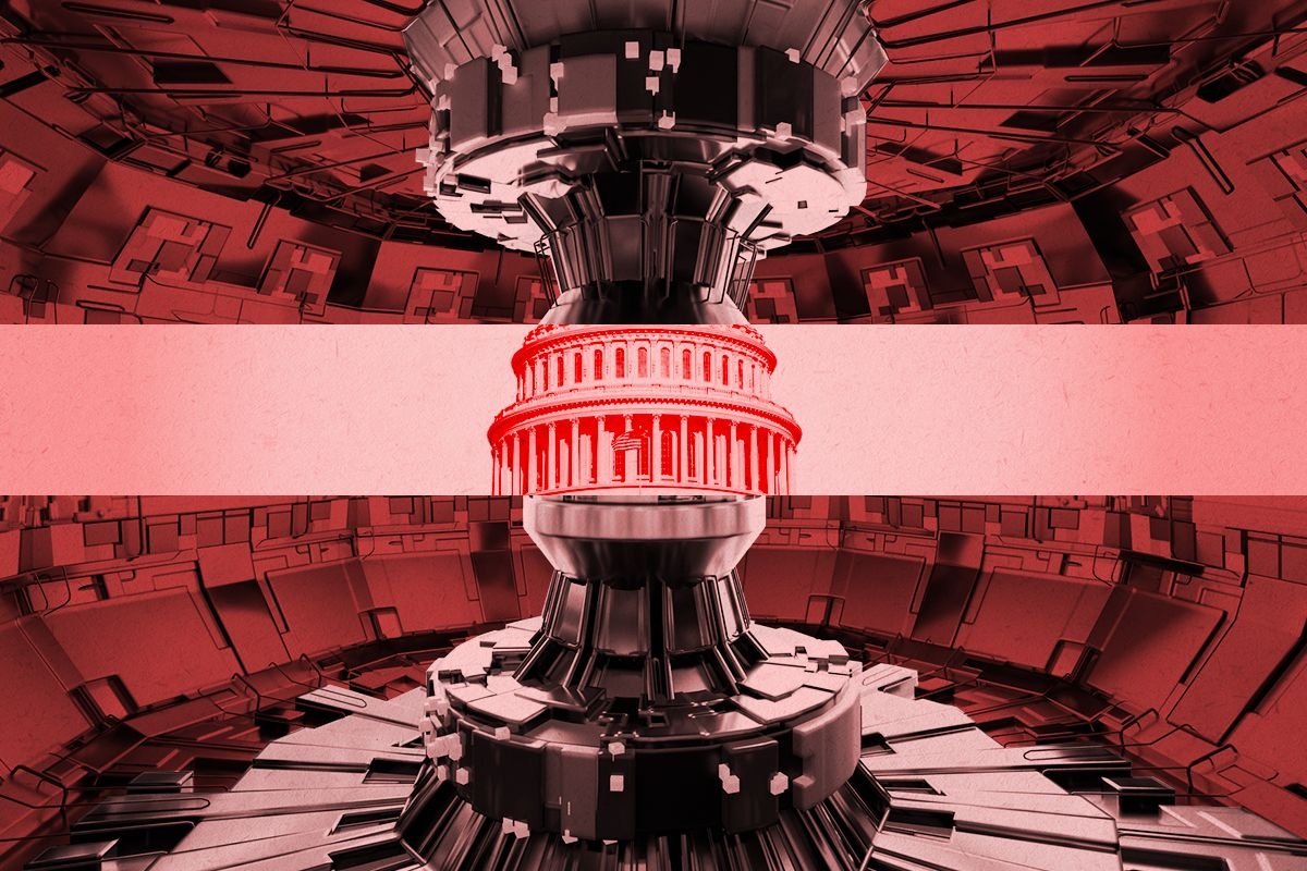 A tokamak and the Capitol.