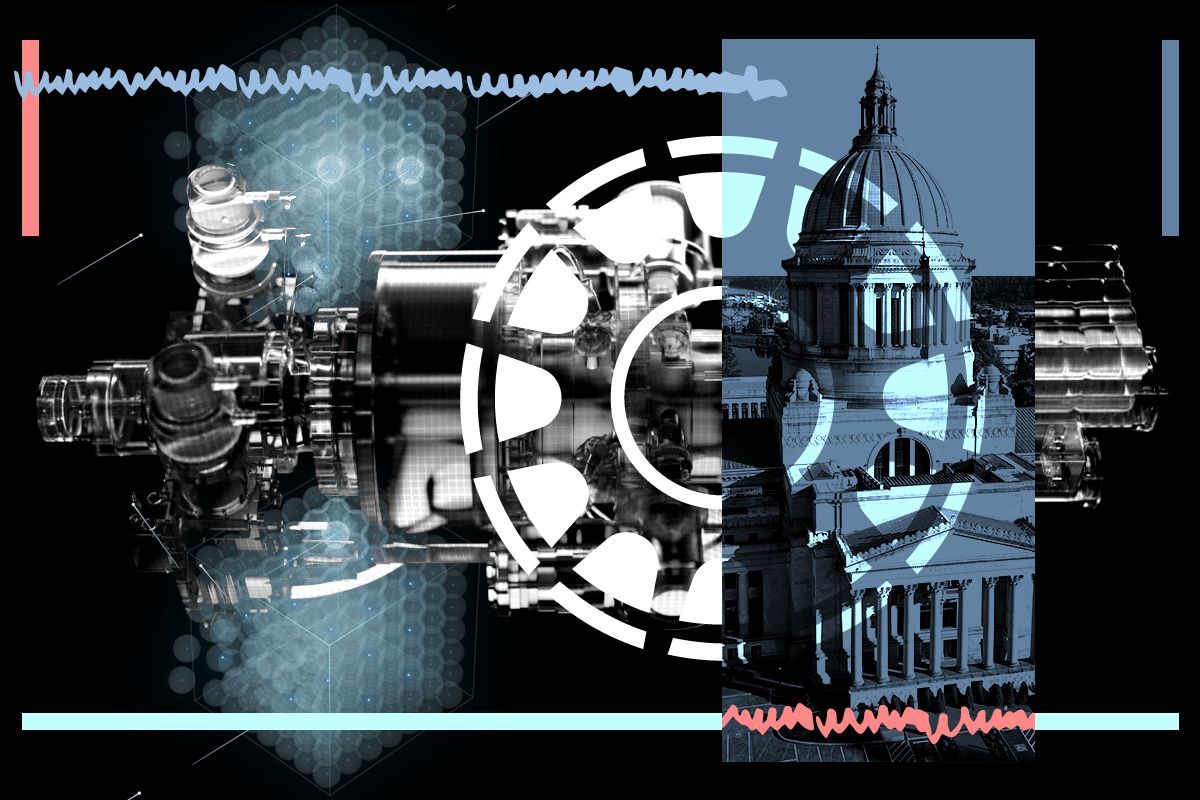 The Washington state capitol and nuclear technology.