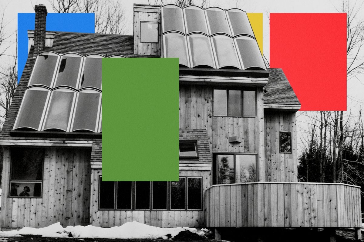 Early solar panels.