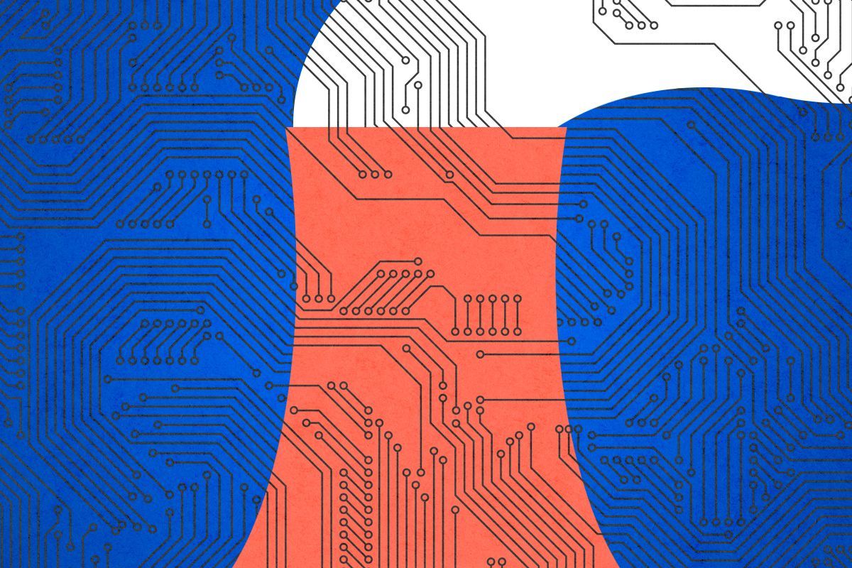 A nuclear power plant.