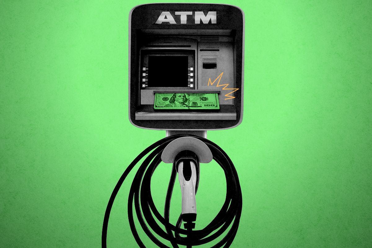 An EV charger ATM.