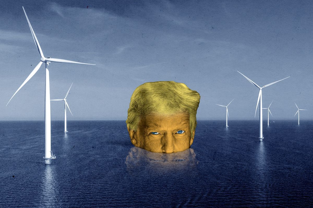Donald Trump menacing offshore wind.