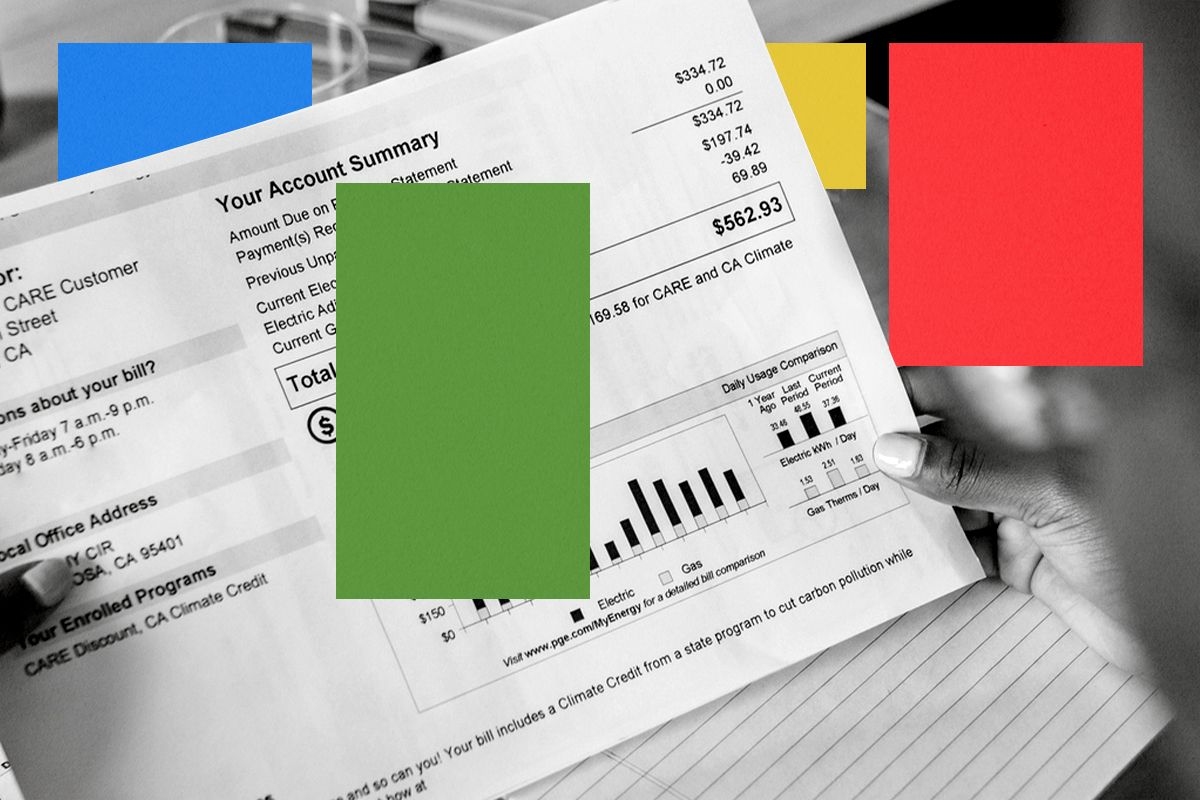 An electricity bill.