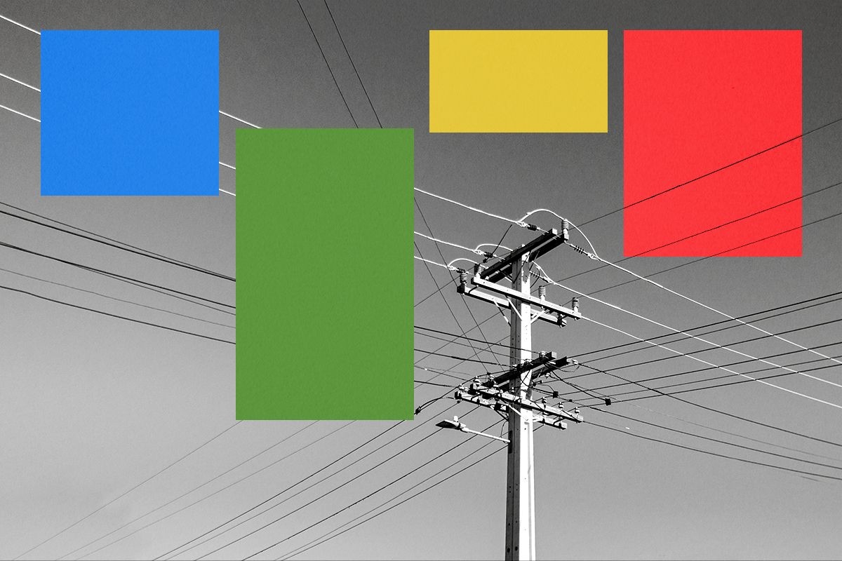 Power lines.