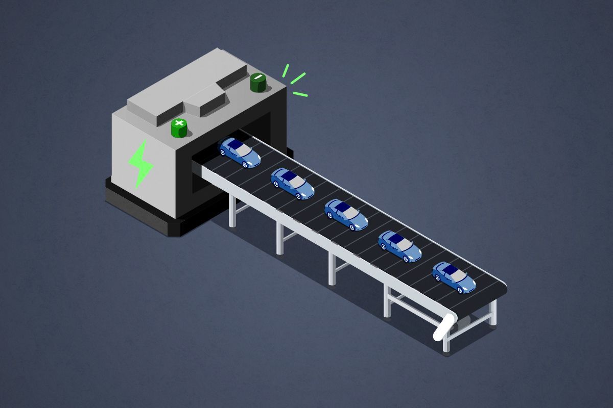 A battery as a factory.