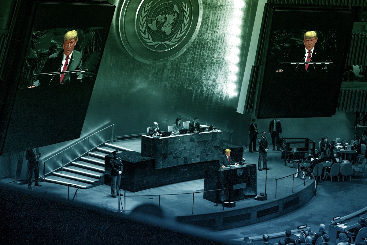 Donald Trump at the UN.