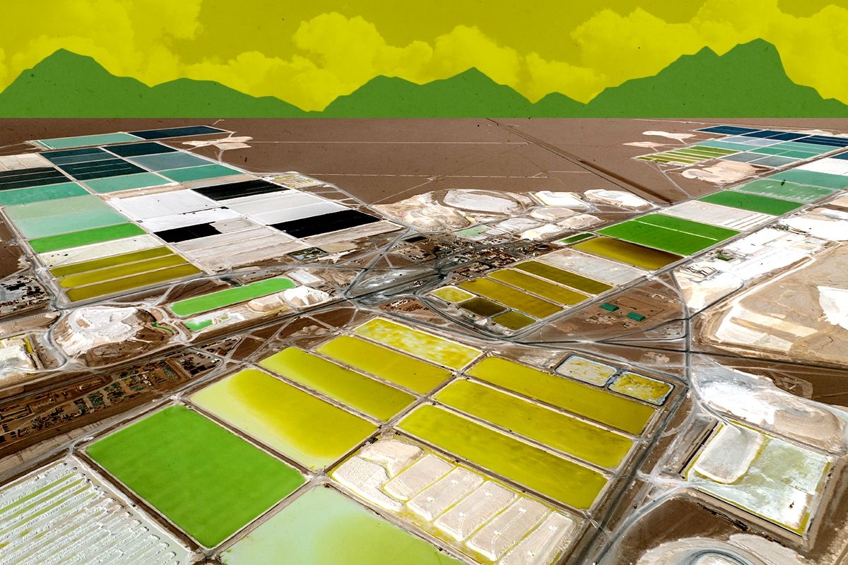 Lithium mining.