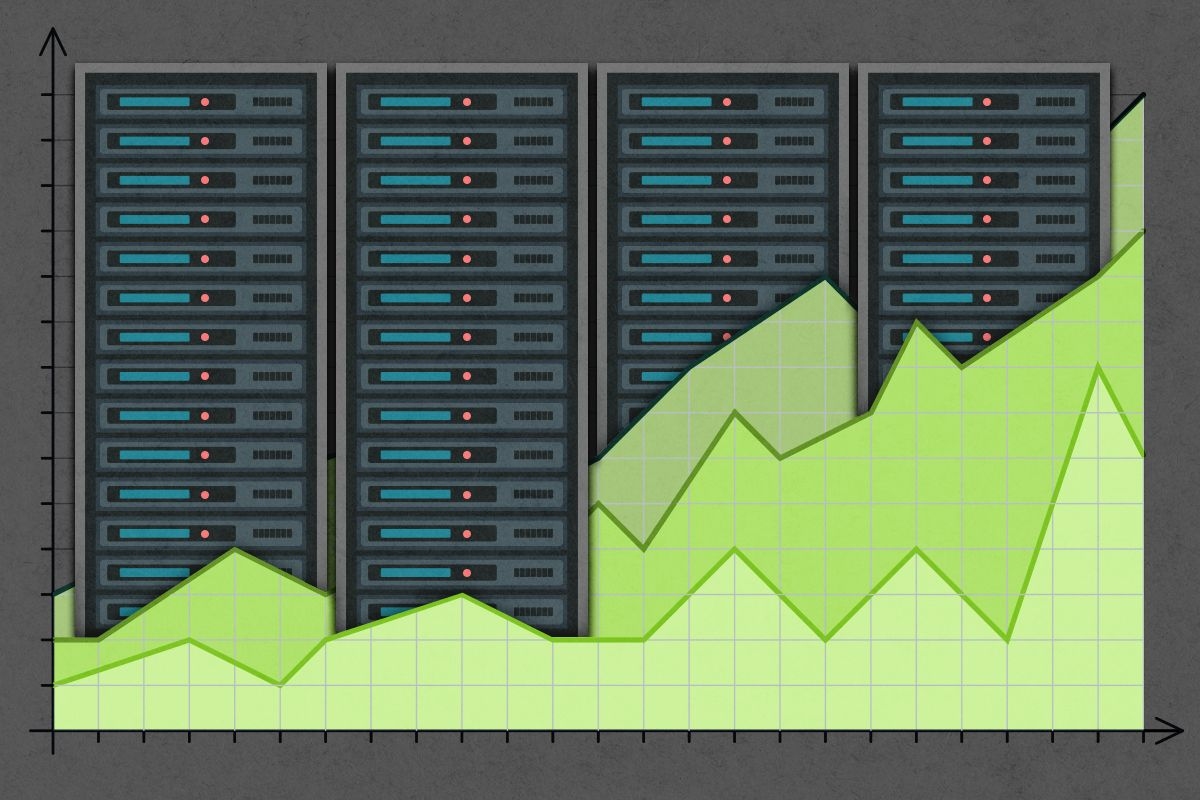 Data servers and graphs.