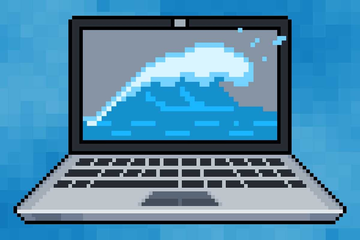 Water on a computer.