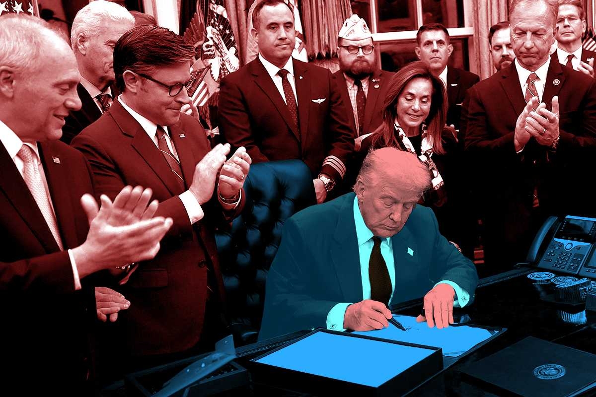 Donald Trump reopening the government.